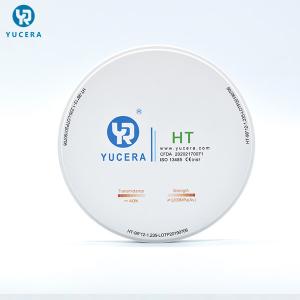 Buy cheap YUCERA 1200MPA 98mm 95mm White Multilayer Zirconia Disc from wholesalers