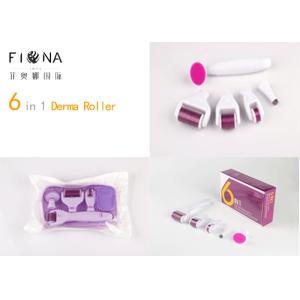 China High quality factory sales 6 in 1 derma roller custom logo needles micro needle roller derma skin roller CE approved on sale