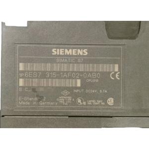 Buy cheap SIEMENS 6ES7315-1AF02-0AB0 SIMATIC S7-300, CPU 315 CPU WITH INTEGRATED 24 V DC POWER SUPPLY, 48 KBYTE WORKING MEMORY from wholesalers