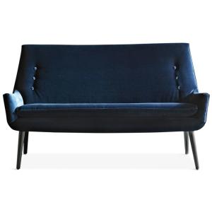 Buy cheap Dark Blue Fabric Upholstery Sofa , Modern Fabric Sofa European Style from wholesalers