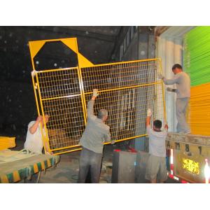 Buy cheap H6’/1830mm*W9.5’/2900mm weld infill mesh2"*4"*9ga/3.60mm temporary construction fence panels powder coated blue from wholesalers