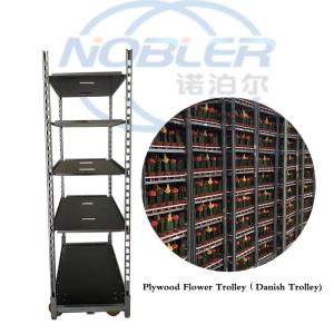 Metal Sheet Danish Trolley Cart To Seedling Sprout Special Flower Trolley