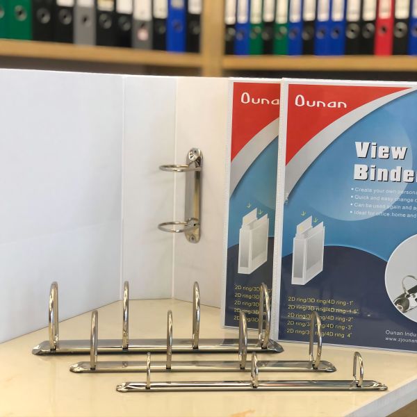 Quality Customized Logo A4 3 Ring Binder File Folder with 5.6cm Back Width and Durable Hinge for sale