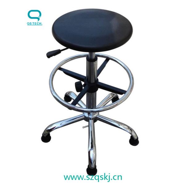 Quality PU Leather CleanRoom ESD Chair With Plastic Armrest for sale