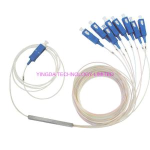 Buy cheap GPON 1 x 8 Fiber Optic Plc Splitter Blockless Splitter Module With 0.9mm Cable Smf-28e G657 from wholesalers