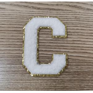 Buy cheap Towel Embroidered Letter Patches Heat Transfer Labels For Clothes from wholesalers