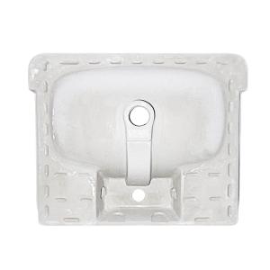 Ceramic Semi Recessed Wash Basin 586x470x173mm With Overflow