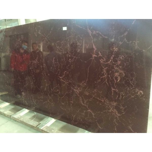 Buy cheap Brown Artificial Quartz Stone Slab Polished / Honed Finished Surface from wholesalers