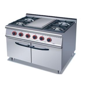 Security Cooking Lines Free Standing Gas Range With 4 / 6 European Burners