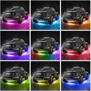 Buy cheap 4pcs Car Underglow digital strip light Multi Color DIY Sound Active Function Music Mode with APP Control Remote Control from wholesalers