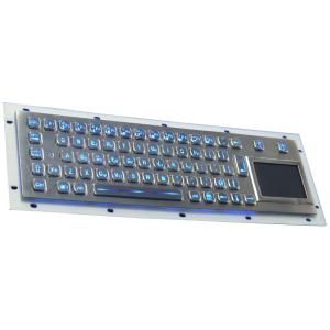 Buy cheap Metal Backlit USB Keyboard / Backlit Mechanical Keyboard With Ruggedized Touchpad from wholesalers