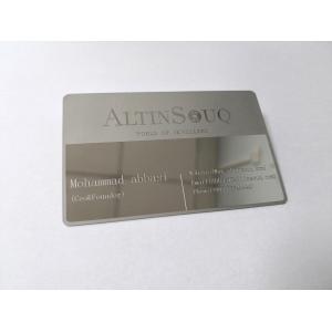 Buy cheap Customized Logo Engraved Metal Business Cards Personalized Mirror Surface from wholesalers
