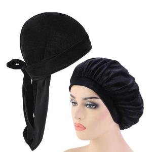 Buy cheap Velvet Durags And Bonnets Set For Sleeping Daily Custom Printed Bonnets from wholesalers