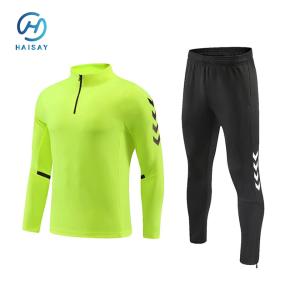 Buy cheap Half-Zip Soccer Casual Set - Polyester, Custom Logo, S-2XL from wholesalers
