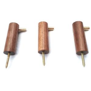 Buy cheap Modern Wooden Coat Hook with Brass Stick - Sapele Walnut Beech from wholesalers