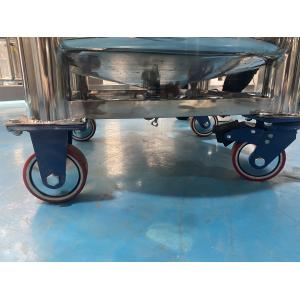 Buy cheap SUS316L Raw Milk Storage Tank movable tank with wheels from wholesalers