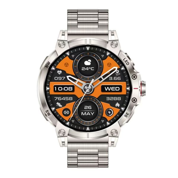 Quality Wireless Charging Round Shape Smart Watch Blood Oxygen Monitoring Watch With AI Assistant for sale