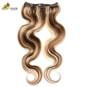 Buy cheap Malaysian Weave Seamless Clip In Hair Extensions Smooth And Soft from wholesalers
