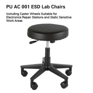 Buy cheap PU Lab Antistatic Chair with 300 Lbs Weight Capacity Adjustable Height and Easy to Clean PU Leather from wholesalers