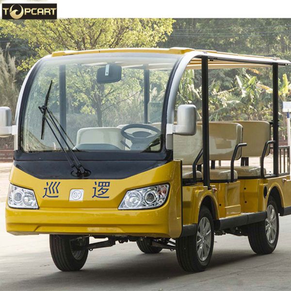 Buy cheap Yellow Color Tourist 8 Seater Golf Buggy Bus With 5.1m Min Turning Radius from wholesalers
