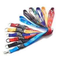 China Polyester Printed Neck Lanyard Strap With Custom Accessories Eco Friendly for sale