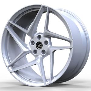 Buy cheap Matt Silver Classical 5 Spoke Forged Monoblock 5x114.3 Staggerd from wholesalers