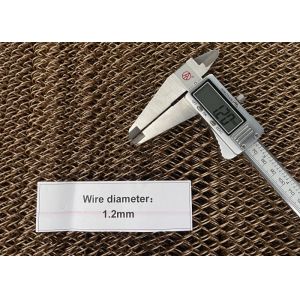 Buy cheap 1.2mm Wire dimeter 8mm hole size HF-08 Color Aluminium Woven Chain Decoration Mesh from wholesalers