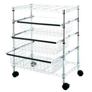Pull out Shelf Kitchen Bakery Multiple Function Wire Shelving Cart