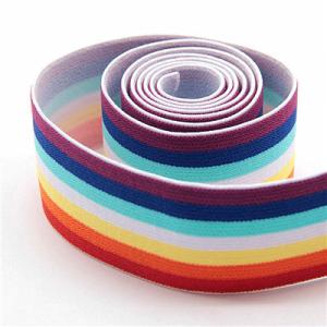 4cm Striped Jacquard Ribbon for Underwear Garment Waistband Jacquard Elastic