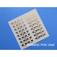 Buy cheap Rogers 4003 12mil Double Sided RF High Frequency PCB Immersion Gold product