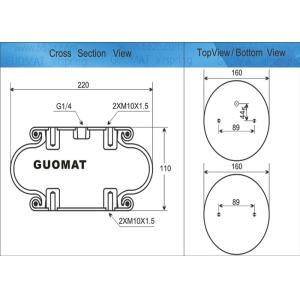Buy cheap Silk Screen Mechanical Single Convoluted Air Spring FS 200-10 from wholesalers