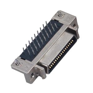Buy cheap 1.27mm SCSI Cen-Type female connector 50 pin scsi connector mating with 6320M from wholesalers