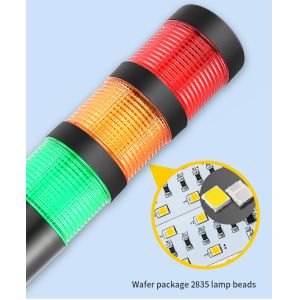 Buy cheap 0.3kg 5 Layers Tower Stack Lights Flashing Work With Built In Buzzer No Dimmer And Support from wholesalers