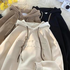 Buy cheap                  Custom Cotton Tracksuit High Quality Puff Printing Men Manufacturers Heavyweight Essentials Embossed Hoodie Sweatshirt              from wholesalers