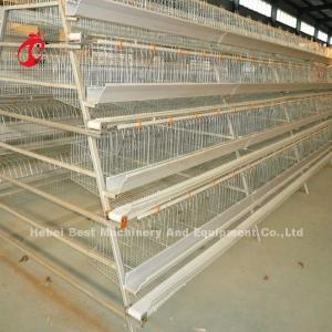 4 Tiers A Type Layer Cage System Automatic Drinking And Feeding Hot Galvanized