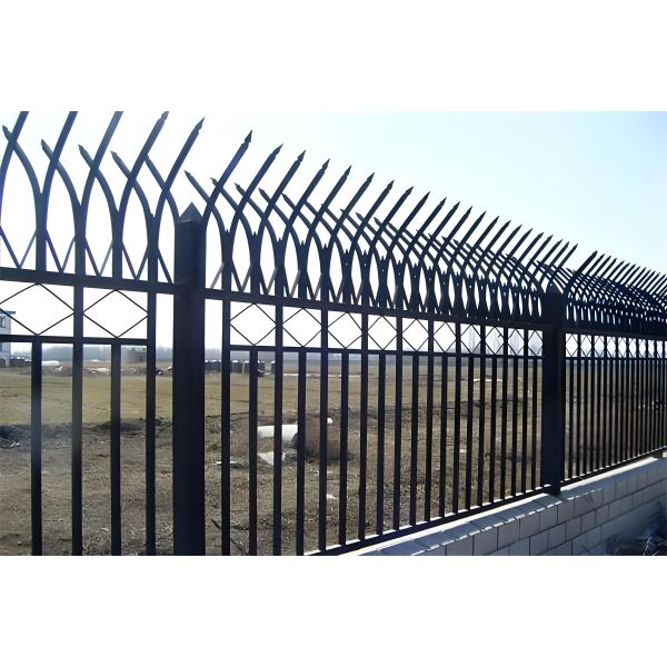 6'x10' Privacy Garden Tubular Picket Fence Corrosion Resistant Wrought Iron