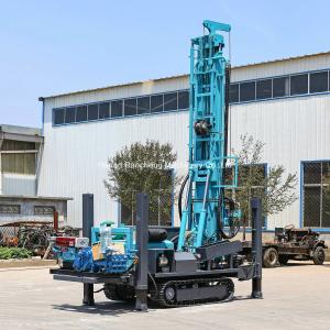 Hydraulic 300m Depth Crawler Mounted Water Well Drilling Rig Machine With 85KW