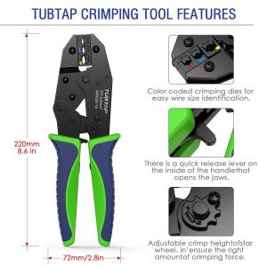 Buy cheap Portable Insulated Wire Crimper Tool Alloy Steel Polyethylene Material from wholesalers