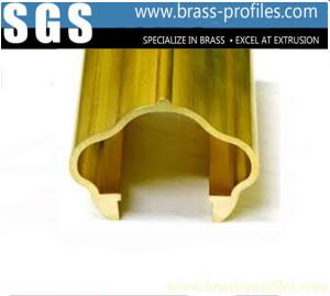 China Brass Extruding Handrailing / Brass Stair Handrails for Constrution Design on sale