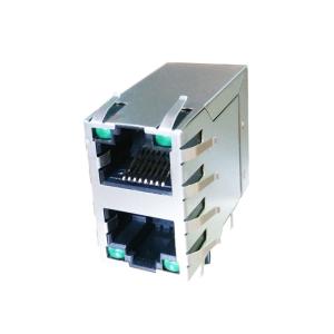 Buy cheap 2x1 Port 10/100M Stacked RJ45´s With Separated CT With LEDs ARJM21A1-A12-BA-CW2 from wholesalers