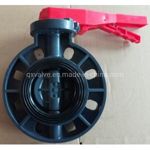 EPDM Rubber Seal Material Customized Plastic UPVC PVC Butterfly Valve with Lever