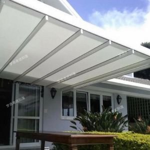 Buy cheap Modern Outdoor Rainproof UV Barrier Terrace Sunshade Suitable for Courtyard/pool/garden Customizable Retractable Awnings from wholesalers