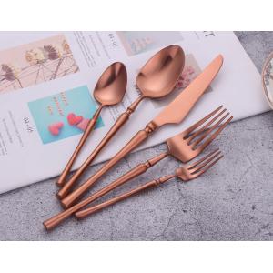 Buy cheap Rose Gold Stainless Steel Matte Cutlery/Hotel Tableware/Dinnerware/Flatware Set from wholesalers