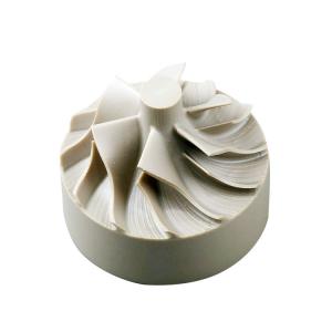 Plastic Impeller PEEK Parts , Quick Cnc Machining Lightweight Custom Design