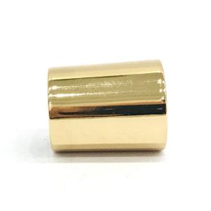 Buy cheap Classic Zinc Alloy Gold Plating Cylinder shape Metal Zamak Perfume Bottle Cap from wholesalers