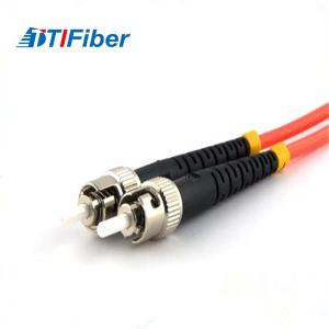 Buy cheap ST To ST Fiber Optic Patch Cord Multimode Duplex 1m 3.28ft 50/125um OM2 Multi Colors from wholesalers