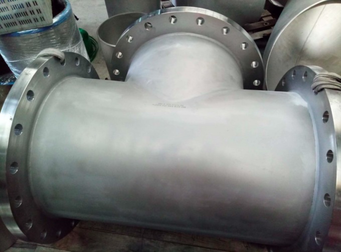 Butt Weld Fittings B366 Hastelloy C-276 BW Straight TEE welded with Flange 24''