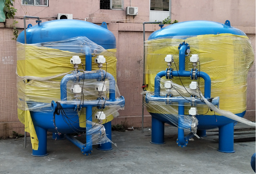 Sistema De Filtracion De Agua FRP Filtro De Agua De Arena Filtro De Carbon Activo De Acero Al Carbono Filtro De Arena De Cuarzo