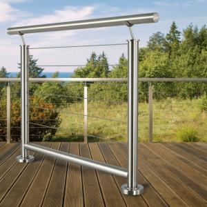 Buy cheap Sleek Adjustable Stainless Steel Handrails for Decks and Patios from wholesalers