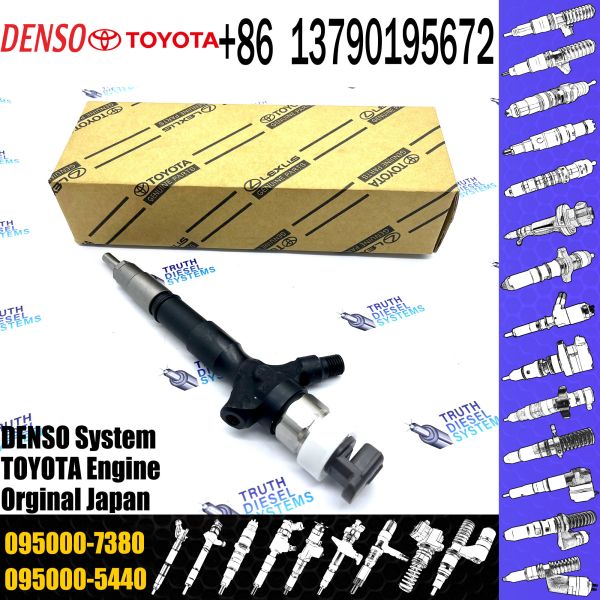common rail fuel injector 23670-30240 095000-7380 fuel injector For Toyota 2KD